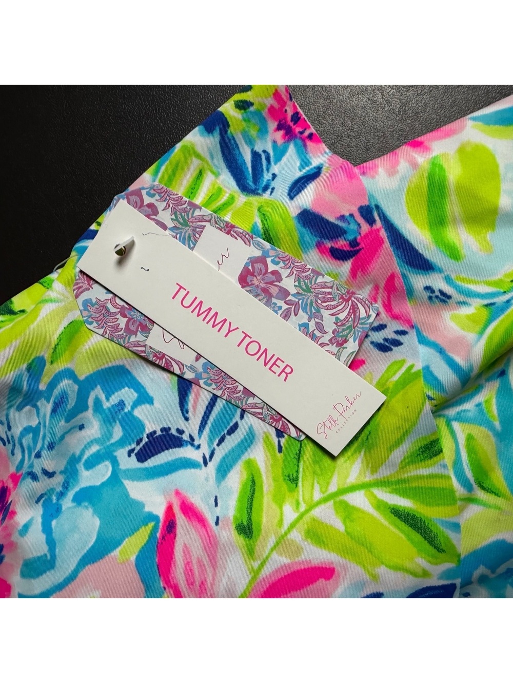 Stella Parker ruffle tiered shelf bra molded cup tankini swim top size M NWT - Picture 5 of 9